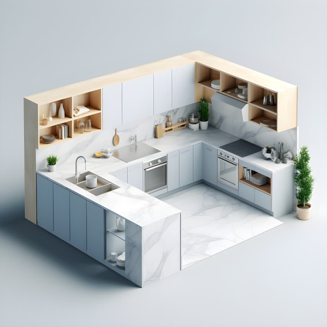 U-Shaped Kitchen